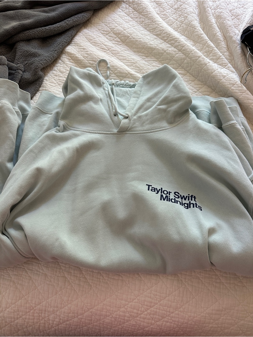 Taylor Swift Light Blue Midnights Pullover Hoodie